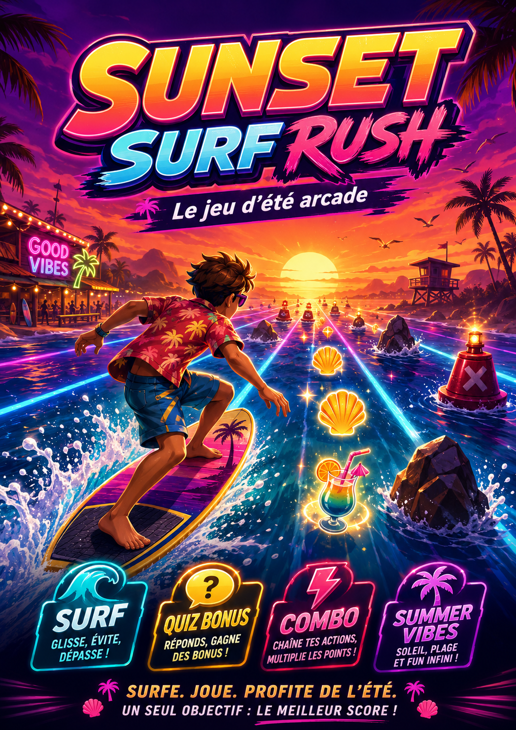 Illustration du jeu Summer Surf Runner Game Music